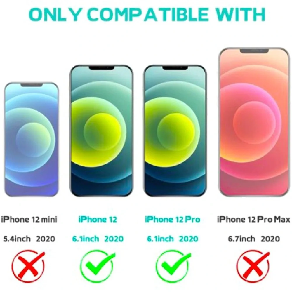 iPhone 12/ iPhone 12 Pro Screen Protector (Clear/Privacy)-3 Pack